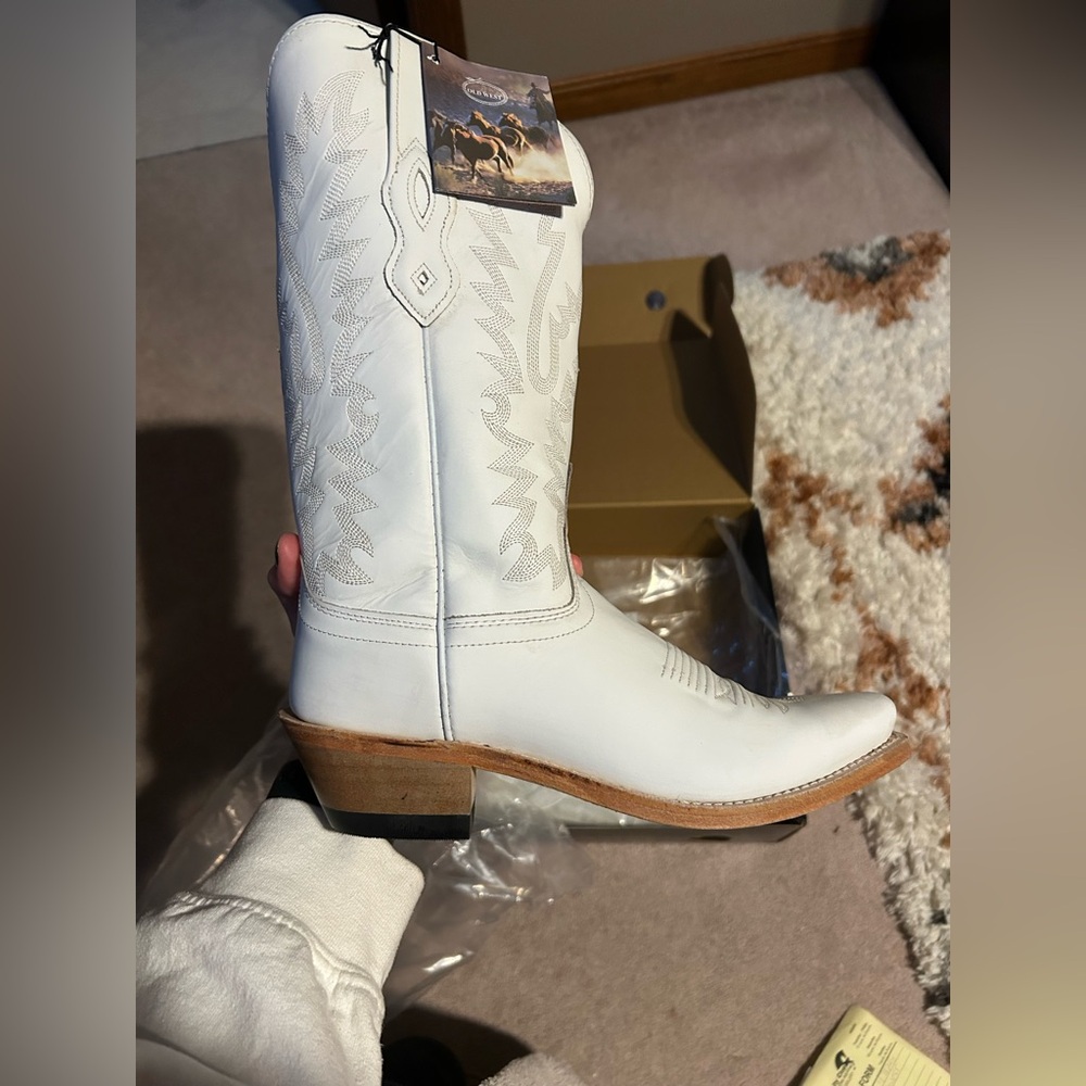 White Cowboy Boots
